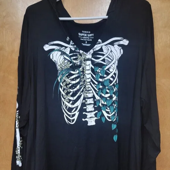 Torrid - Hoodie - Super Soft Ribcage - Black - Picture 4 of 8